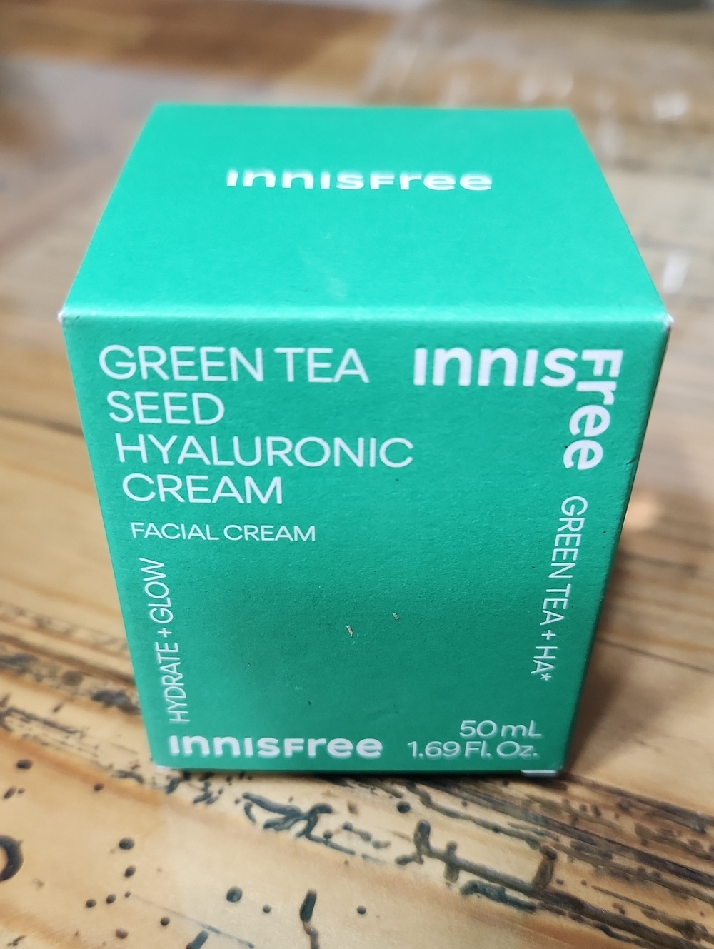 Innisfree Green Tea Seed Hyaluronic Acid Cream Face Moisturizer 50ml NIB Sealed